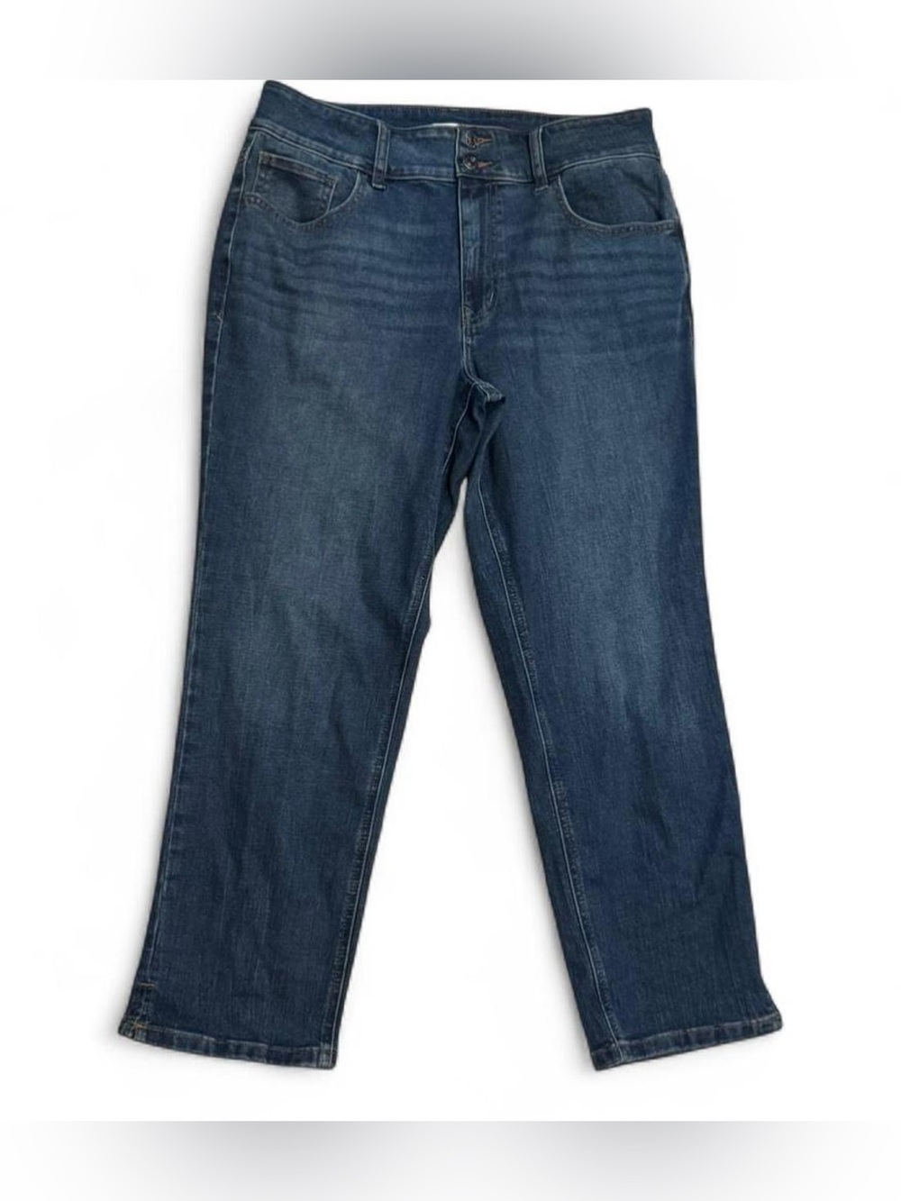 Classic Dark Blue Straight-Leg Jeans